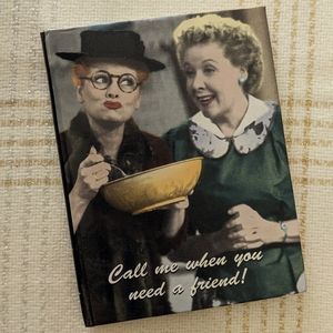 I Love Lucy 'Call Me When You Need A Friend' Pocket Address Book. Never Used!